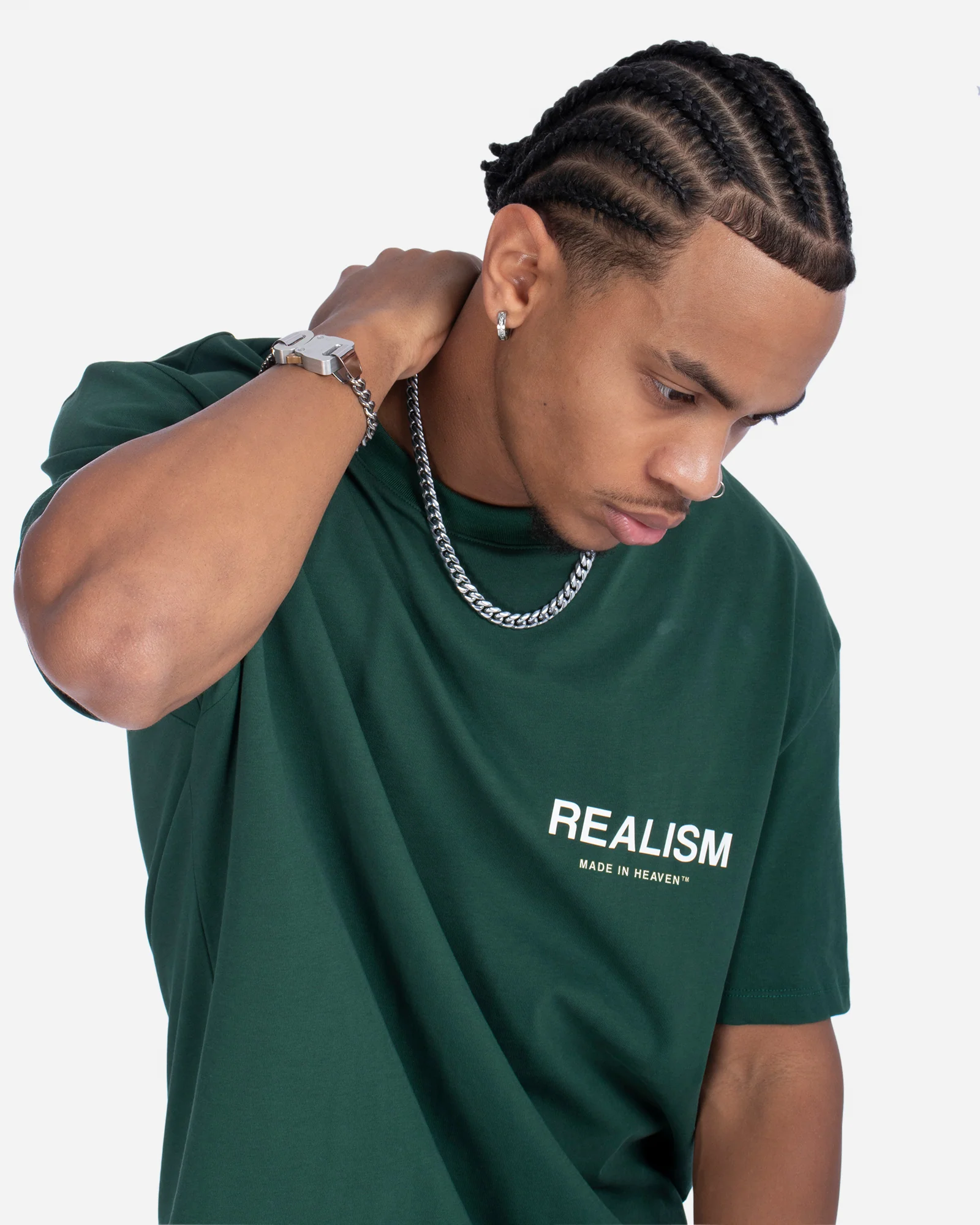 HEAVEN LOGO TEE PINE GREEN - Image 4