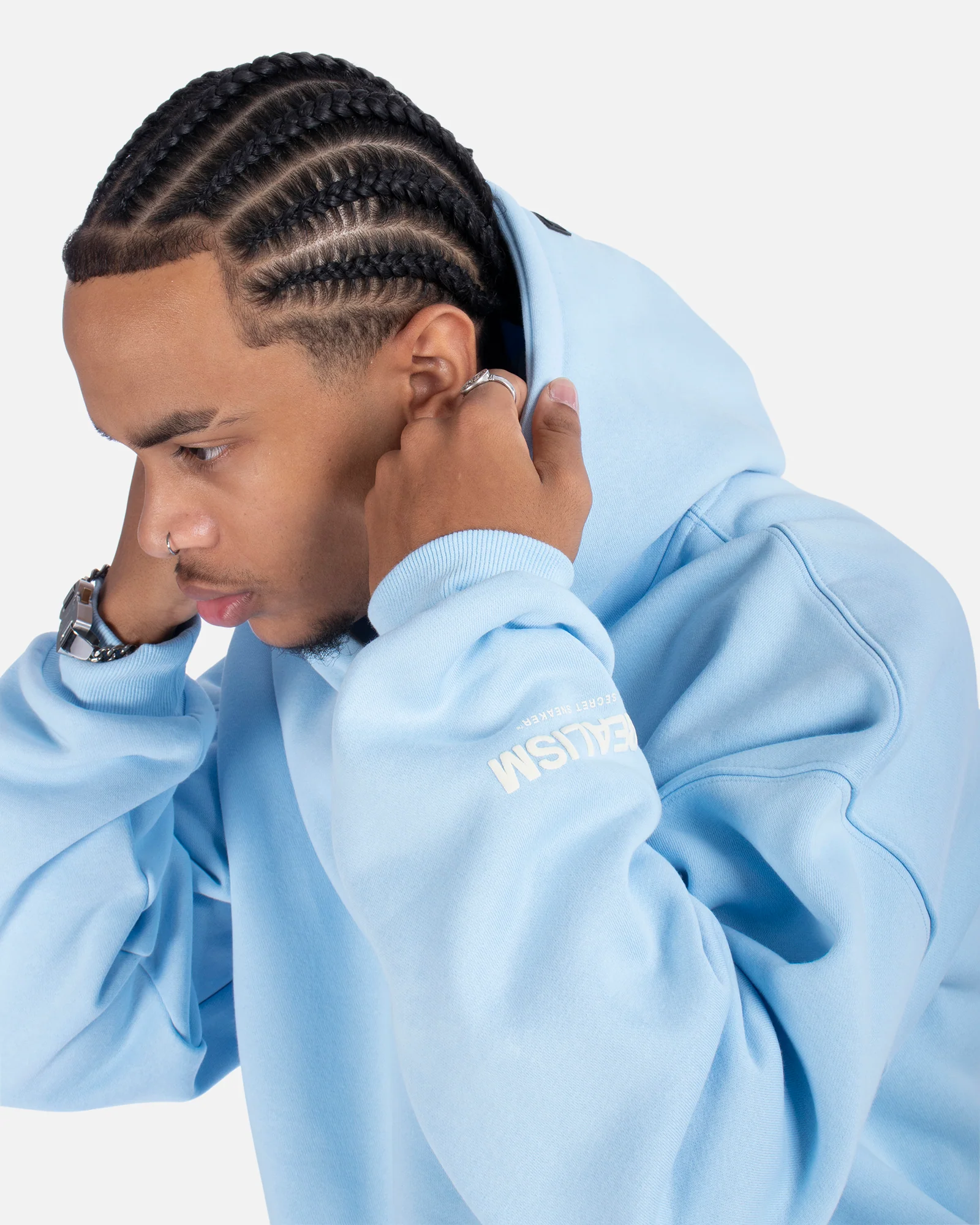 COURT BOXY HOODIE SKY BLUE - Image 17