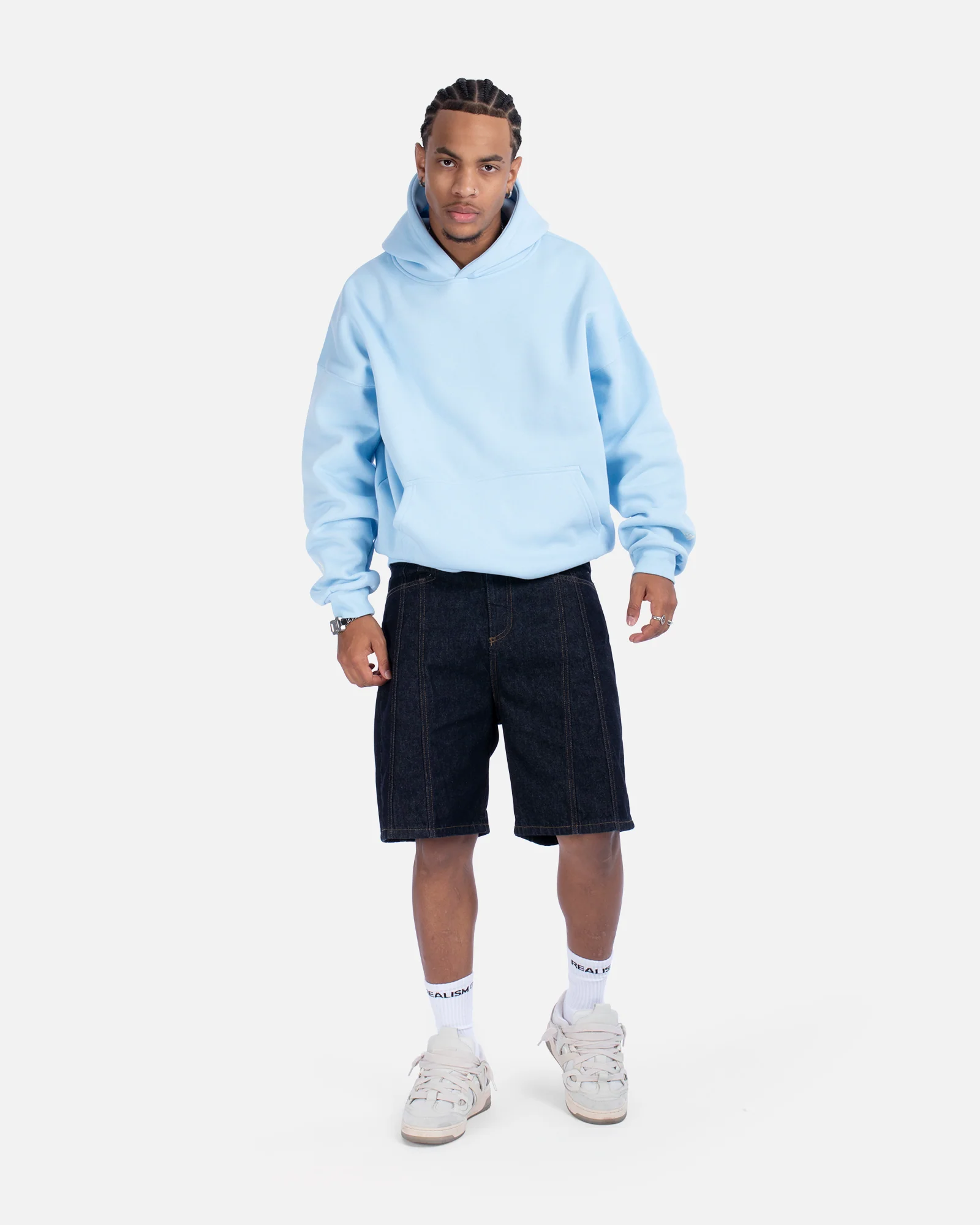 COURT BOXY HOODIE SKY BLUE - Image 20