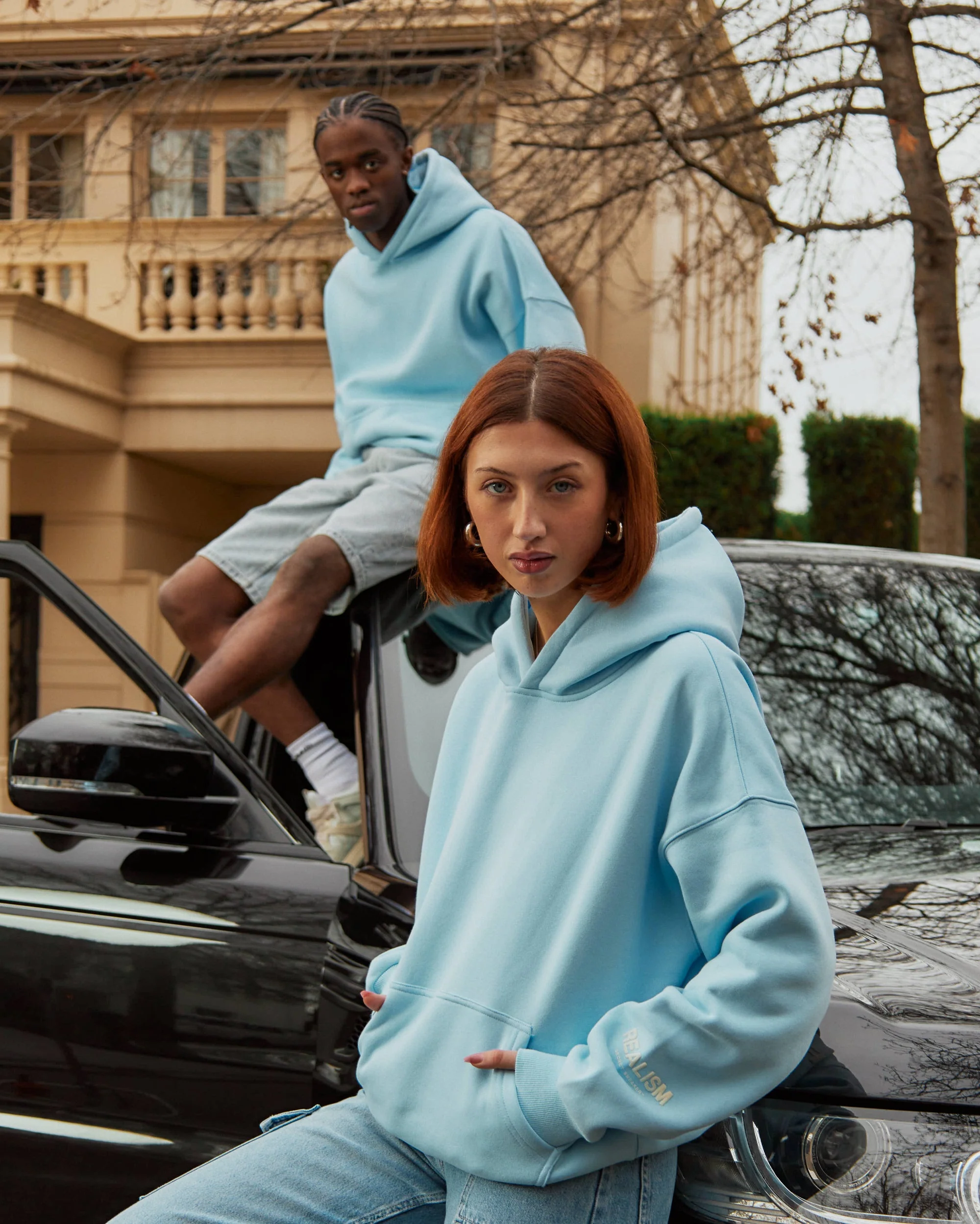 COURT BOXY HOODIE SKY BLUE - Image 3