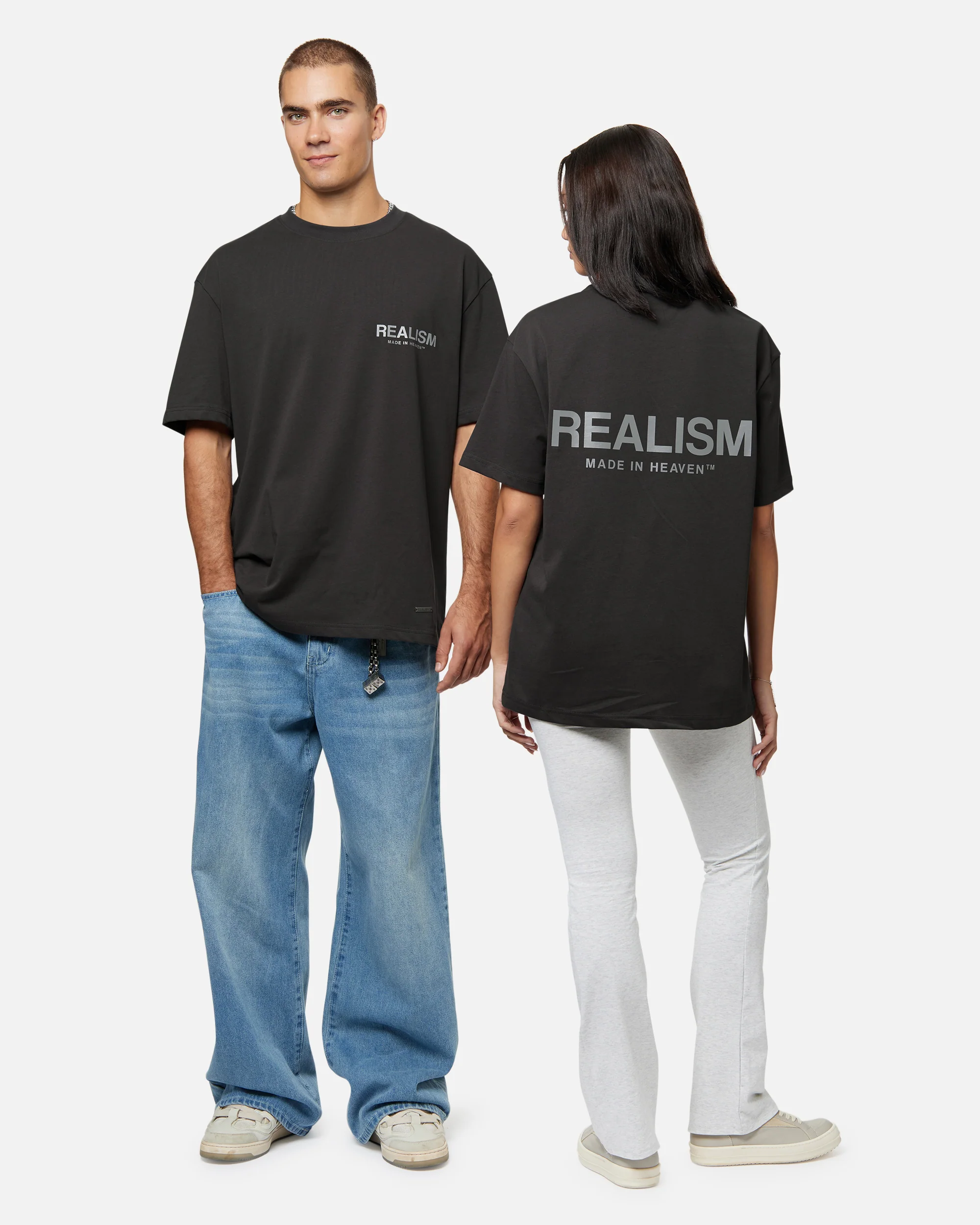 HEAVEN LOGO REFLECTIVE TEE MOON ASH - Image 8