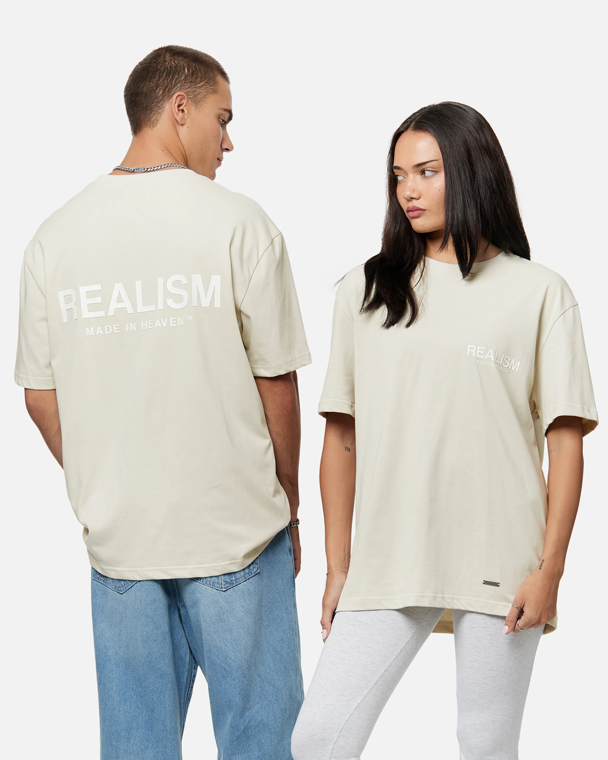 HEAVEN LOGO TEE WHEAT - Image 3