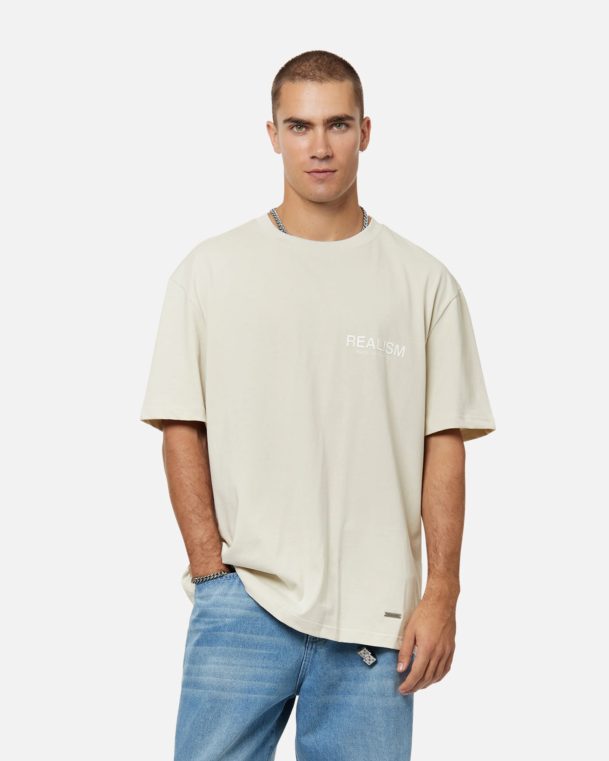 HEAVEN LOGO TEE WHEAT - Image 5