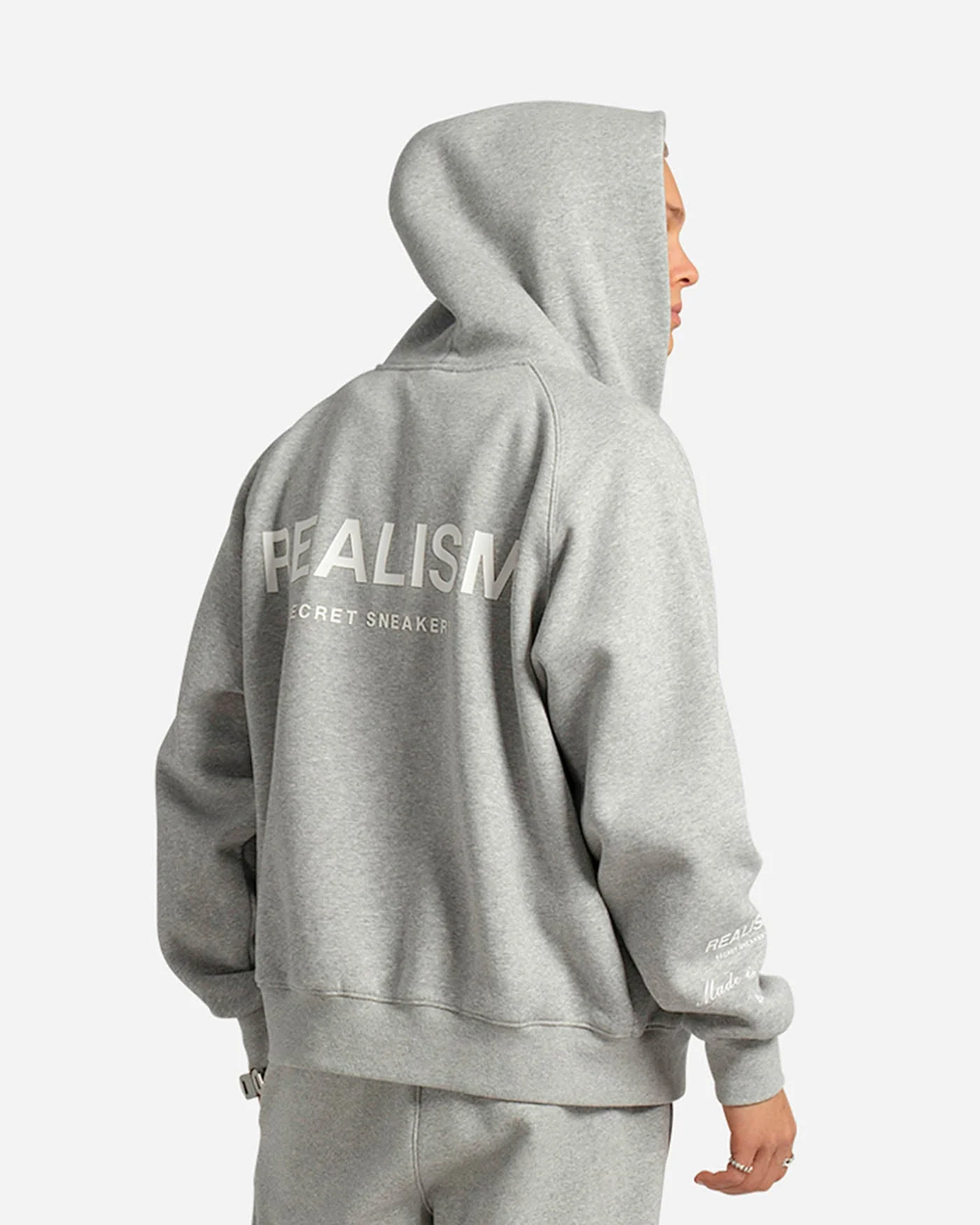 RADIANT ZIP HOODIE GREY MARLE - Image 7
